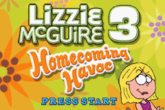 Lizzie McGuire 3 - Homecoming Havoc Title Screen